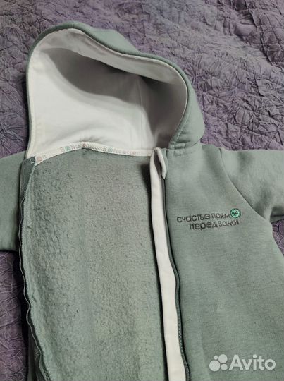 Комбинезон из футера с начесом BONcotton 62-68