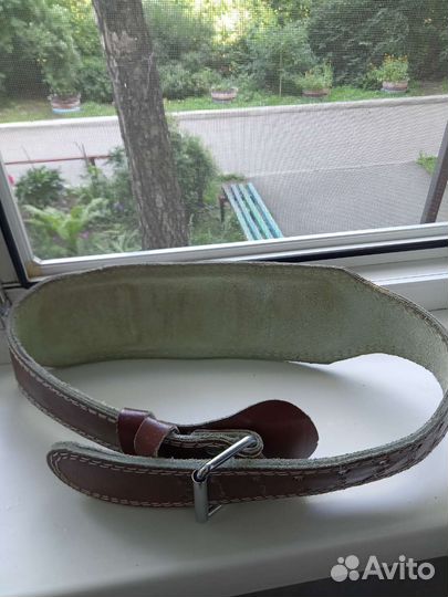 Ремень для тяжелой атлетики. Кожаный