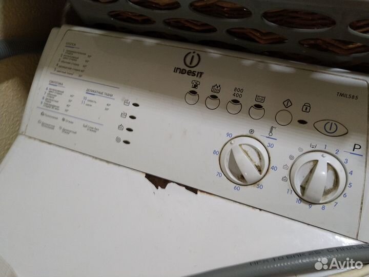 Стиральная машина indesit tmil 585 на запчасти