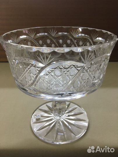 Ваза для фруктов хрусталь СССР