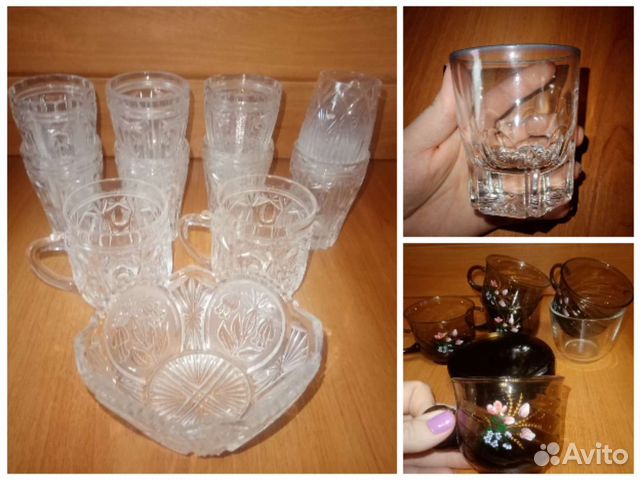 Хрустальный и чайный сервиз