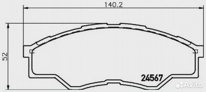 Nisshinbo NP1055 Колодки тормозные дисковые, перед