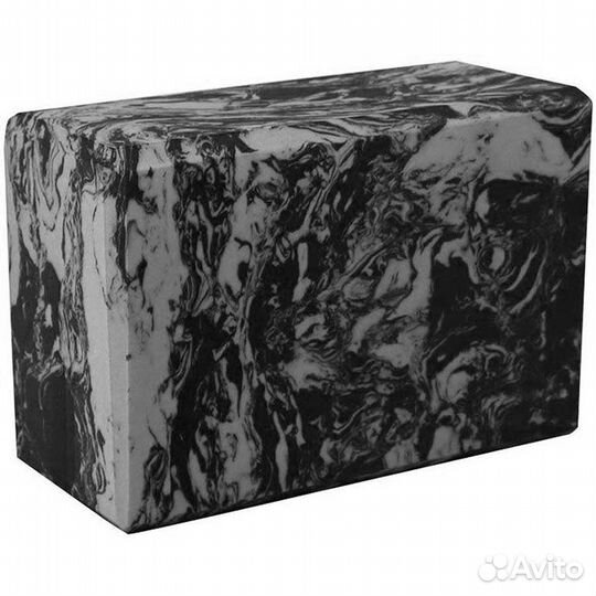 Йога блок полумягкий серый гранит