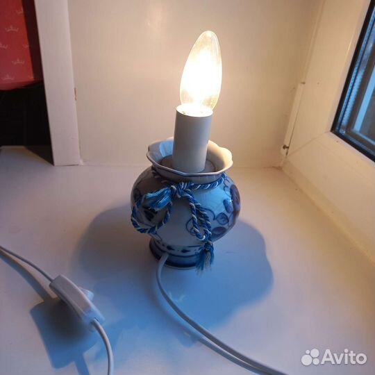 Гжельская лампа СССР