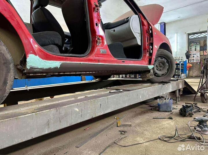 Пороги для Skoda Fabia 2 2007-2010 (mk2)