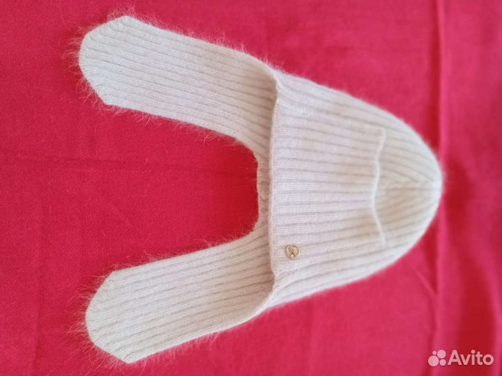 Шапка ушанка из ангоры