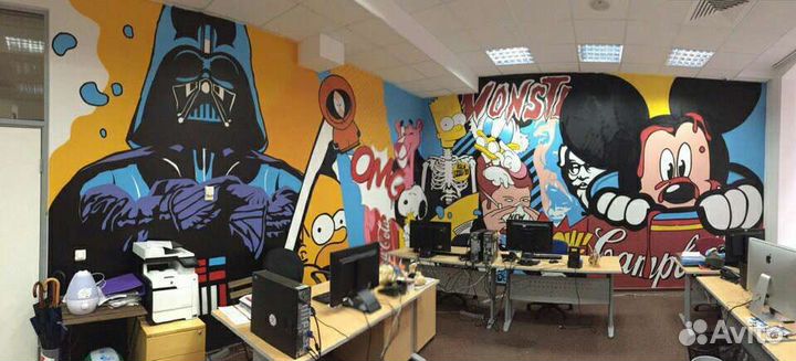 Граффити оформление стен