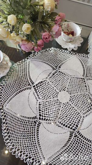 Скатерть вязаная