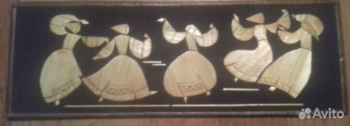 Панно из соломки