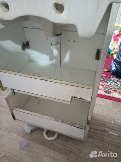 Тумба для ванной с раковиной геомагия бу