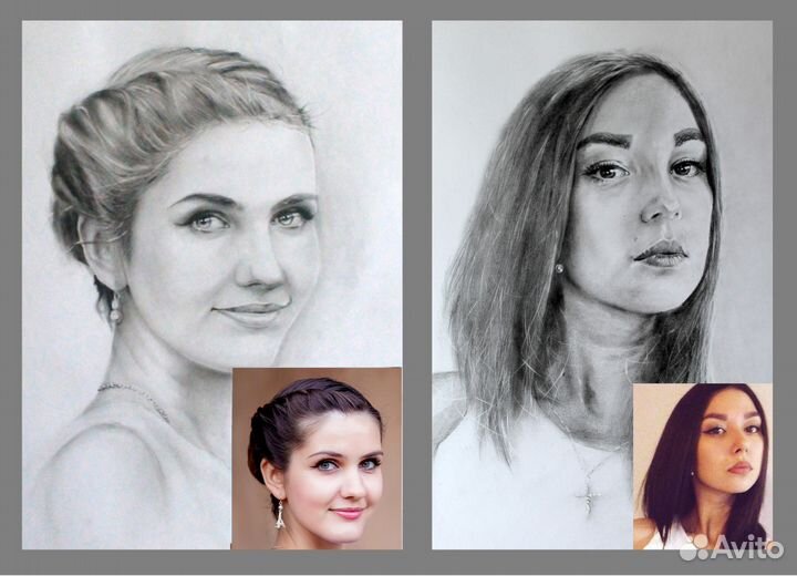 Портрет на заказ по фото. Необычный подарок