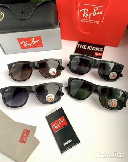 Солнцезащитные очки ray ban Justin polaroid
