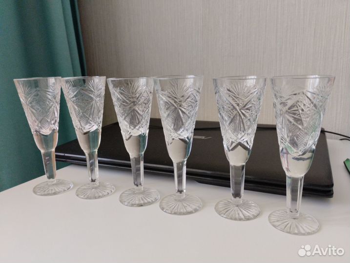 Фужеры хрустальные СССР