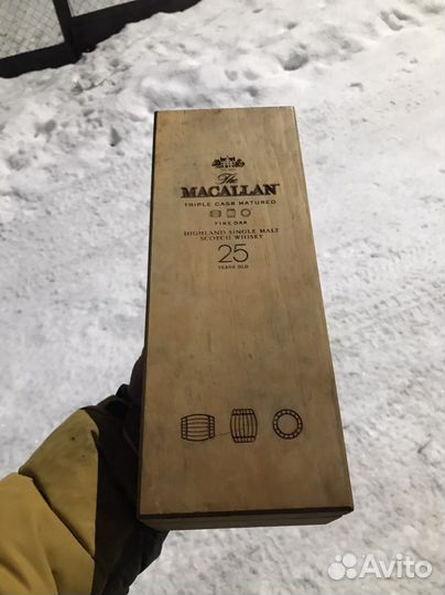 Коробка из под виски makallan 25