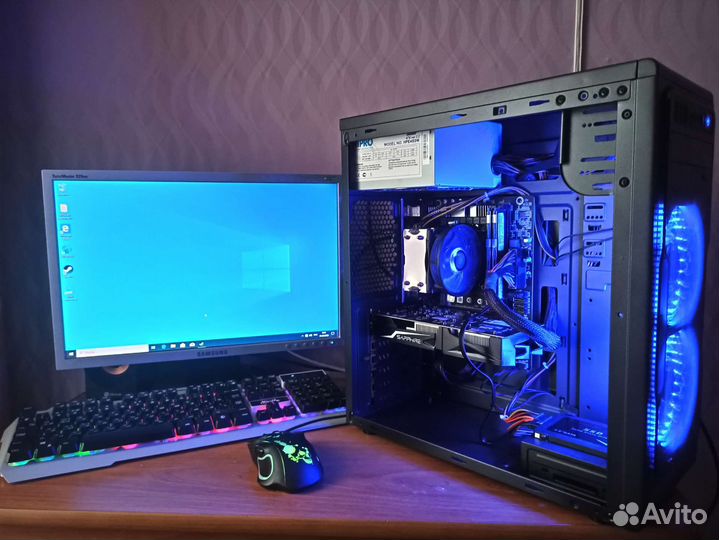 Игровой системный блок Xeon E5 2420 RX 460 4gb