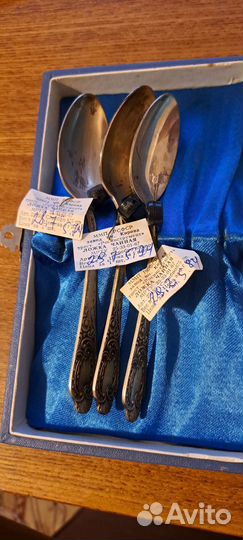 Чайные ложки серебро 875