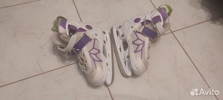 Коньки детские раздвижные 26 31