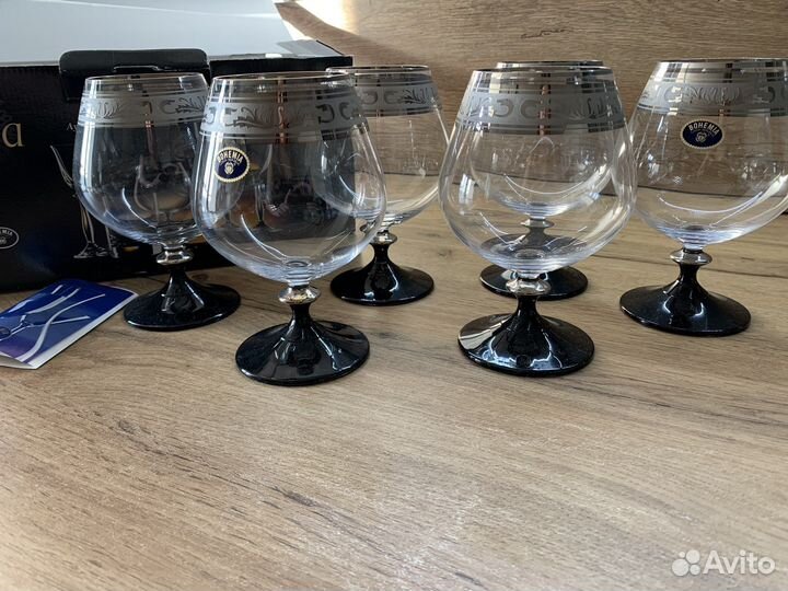 Бокалы для коньяка богемия