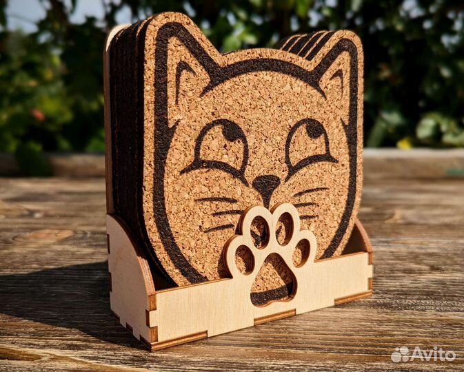 Подставки под горячее из пробкового дерева