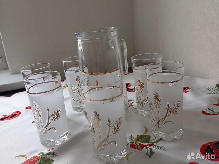 Кувшин и шесть стаканов СССР