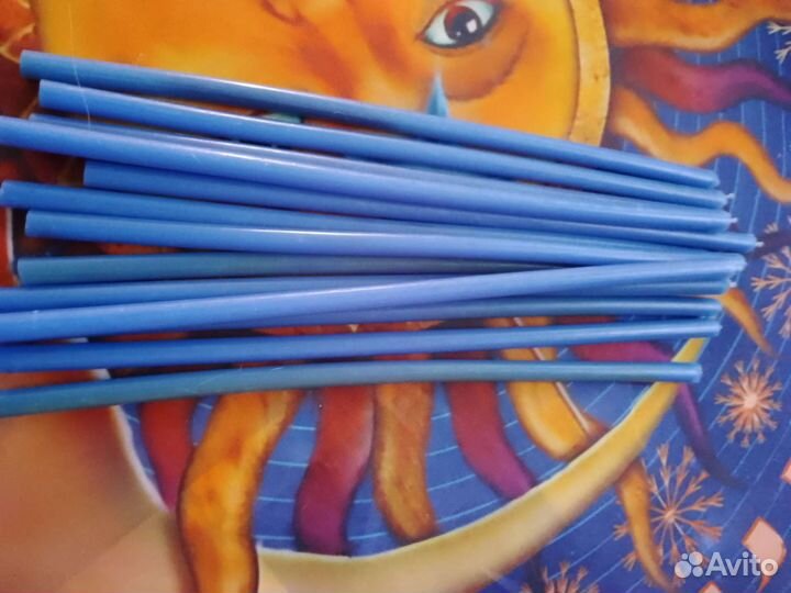 Свечи восковые цветные