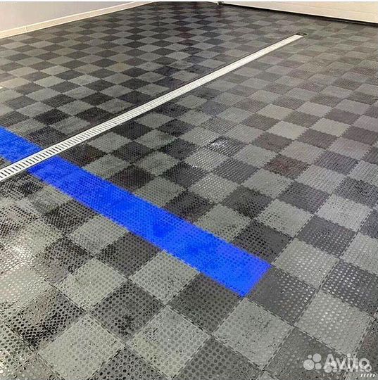 Модульная плитка пвх для гаража