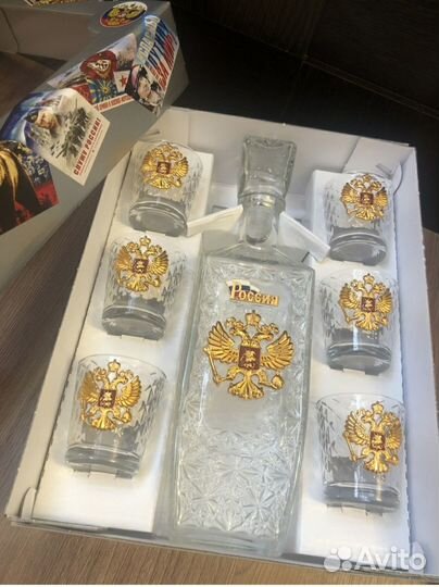 Подарочный набор рюмок с графином