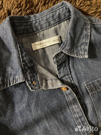 Рубашка джинсовая детская