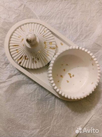 Шкатулка из гипса ручной работы