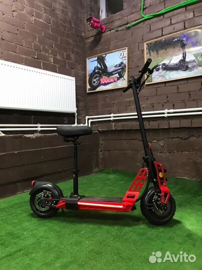 Электросамокат с сиденьем white siberia taiga 2 10