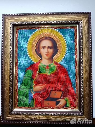 Иконы, вышитые бисером