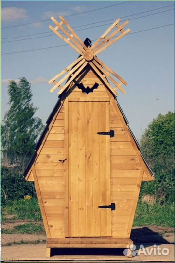Дачный туалет с кошкой JSS