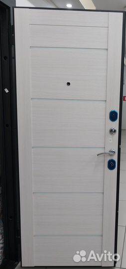 Дверь Гарда 7,5 Муар Лиственница бежевая Царга