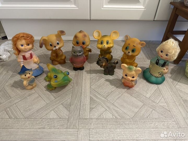 Ретро игрушки резиновые СССР