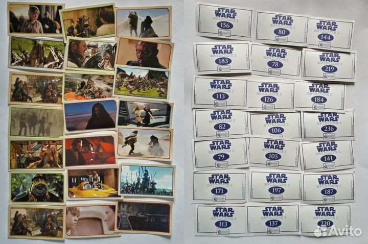 Наклейки в журнал Звёздные Войны Star Wars EpisodI