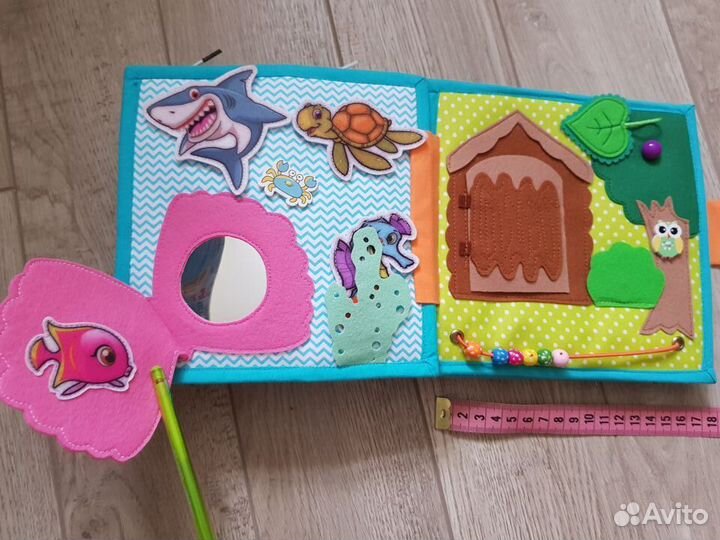 Развивающая книга из фетра