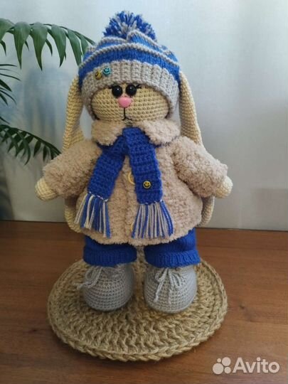 Заяц тильда вязанный
