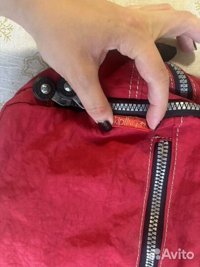 Сумка Kipling красная (оригинал)