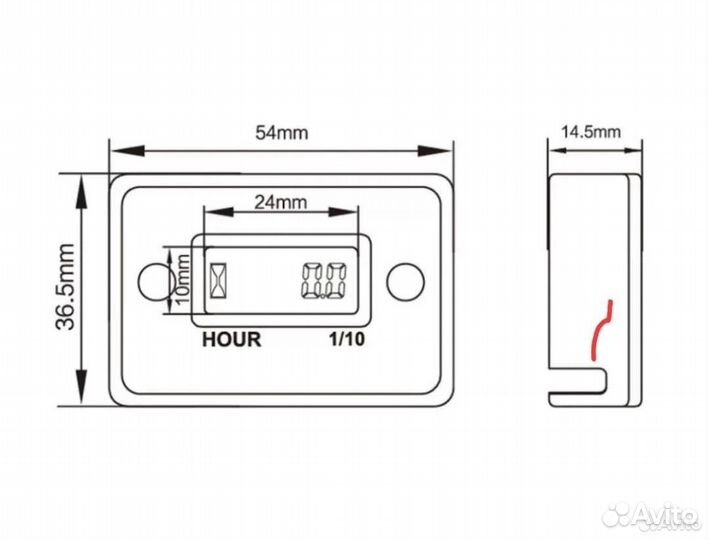 Счетчик моточасов (без тахометра)