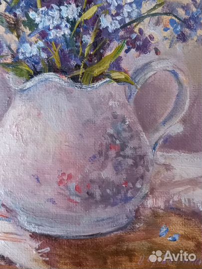 Картина маслом на холсте цветы