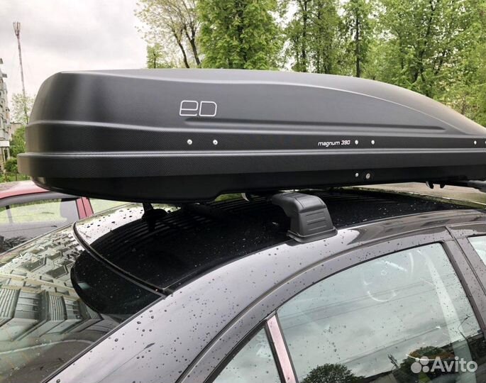 Автобокс ED Магнум 390 л на Nissan Almera