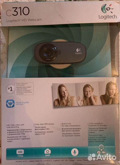 Веб-камера Logitech HD Webcam C310, черный