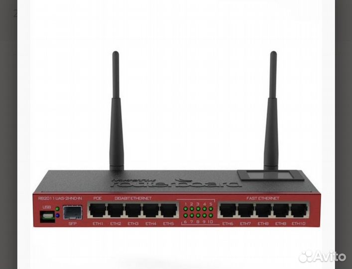 Wi-Fi роутер Mikrotik RB2011UiAS-2HnD-IN