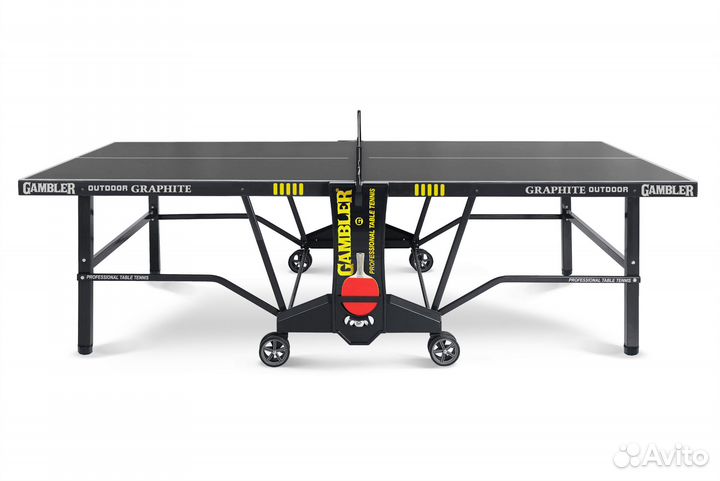 Стол теннисный Gambler graphite Всепогодный