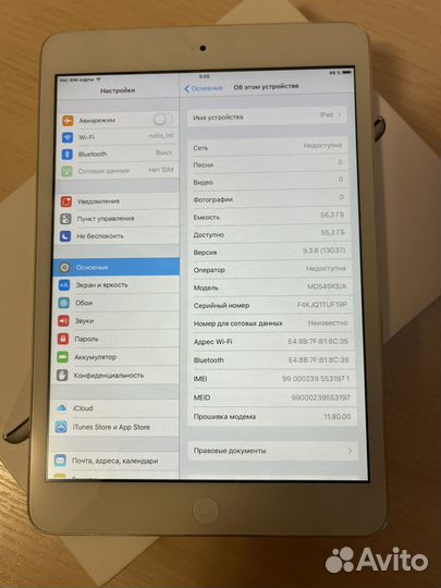 iPad mini 64gb с sim картой