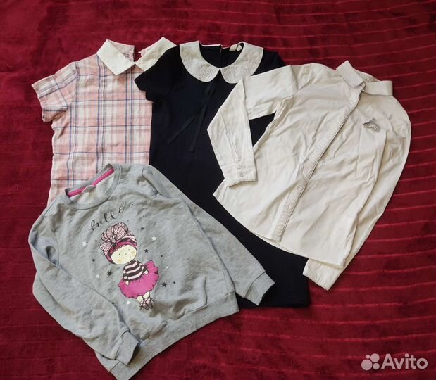 Вещи пакетом на девочку 128-134
