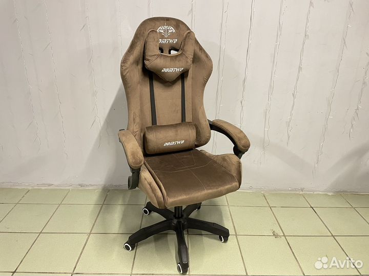 Игровое кресло компьютерное кресло велюр