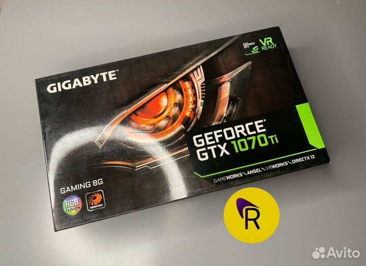 Видеокарты GTX 1070TI 8GB gigabyte