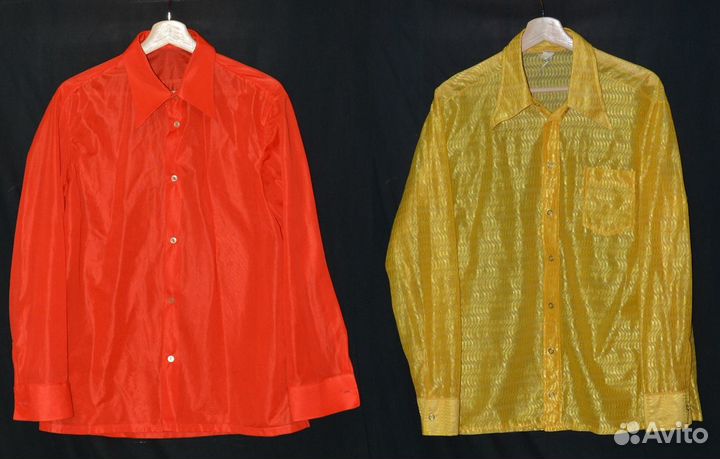 Рубашки 90-х,СССР,Roy Rogers,AngeloLitrico р.48,50