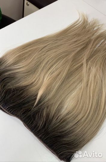 Голливудское наращивание волос на трессы